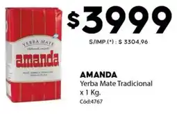 Diarco Amanda yerba mate tradicional oferta