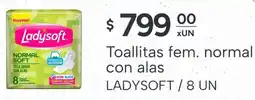 El Milagro Mayorista Ladysoft toallitas fem. normal con alas oferta