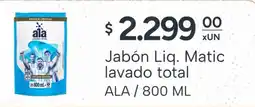 El Milagro Mayorista Ala jabón liq. matic lavado total oferta
