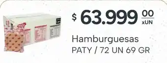 El Milagro Mayorista Paty hamburguesas oferta