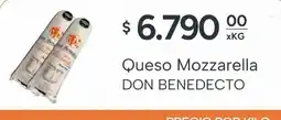 El Milagro Mayorista Don benedecto queso mozzarella oferta