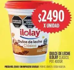Supermercados Vea Ilolay - dulce de leche clásico oferta