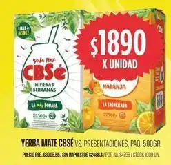 Supermercados Vea Cbse - yerba mate oferta