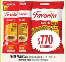 Supermercados Vea Favorita - fideos tirabuzón oferta
