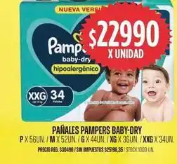 Supermercados Vea Pampers - baby-dry oferta