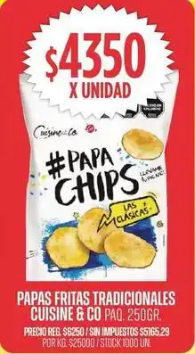 Supermercados Vea papachips oferta