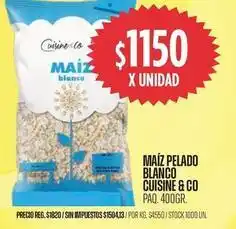 Supermercados Vea Cuisine - maiz blanco oferta