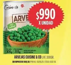 Supermercados Vea Cuisine - arvejas oferta