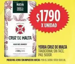 Supermercados Vea Cruz de malta - yerba cruz de malta tradicional sin tacc oferta