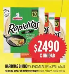 Supermercados Vea Bimbo - rapiditas light oferta