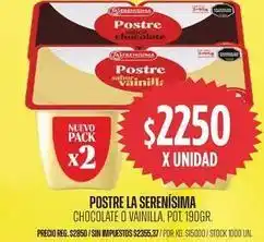 Supermercados Vea La serenísima - postre chocolate o vainilla oferta