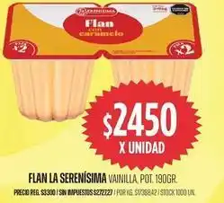 Supermercados Vea La serenísima - flan vainilla oferta