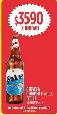 Supermercados Vea Quilmes - cerveza clasica oferta