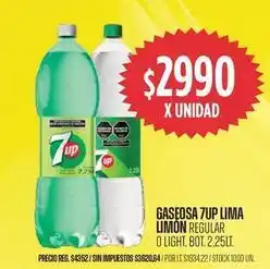 Supermercados Vea 7up - gaseosa 7up lima limon regular o light oferta