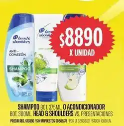 Supermercados Vea Head & shoulders - shampoo o acondicionador oferta
