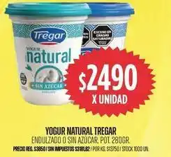 Supermercados Vea Tregar - yogur natural oferta