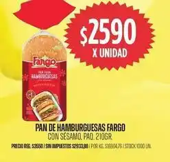 Supermercados Vea Fargo - pan de hamburguesas oferta
