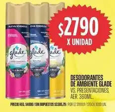 Supermercados Vea Glade - desodorantes de ambiente oferta
