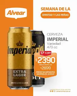 Alvear Alvear cerveza imperial oferta