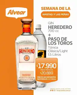 Alvear Heredero gin oferta