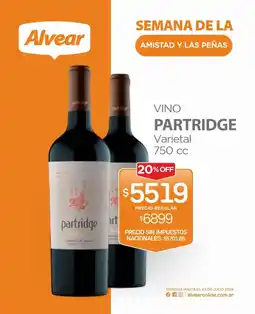 Alvear Partridge vino oferta