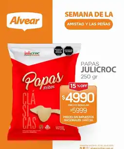 Alvear Julicroc papas fritas clásicas oferta