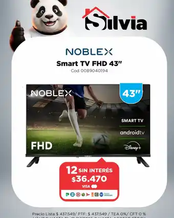 Noblex smart tv fhd 43"