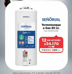 Casa Silvia Señorial termotanque a gas oferta