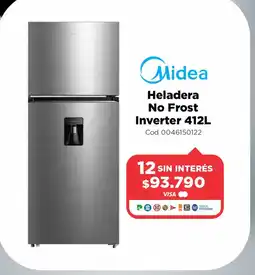Casa Silvia Midea heladera no frost inverter oferta