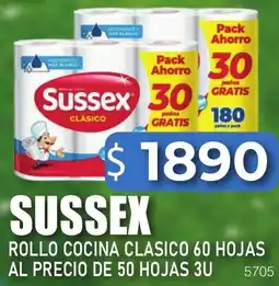 Masivos Sussex rollo cocina clasico 60 hojas al precio oferta