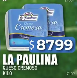 Masivos La paulina queso cremoso oferta