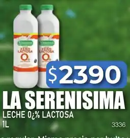 Masivos La serenisima leche 0*% lactosa oferta