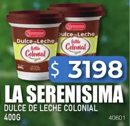 Masivos La serenisima dulce de leche colonial oferta