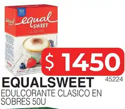 Masivos Equalsweet edulcorante clasico en sobres oferta