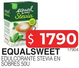 Masivos Equalsweet edulcorante stevia en sobres oferta