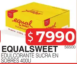Masivos Equalsweet edulcorante sucra en sobres oferta