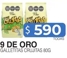 Masivos 9 de oro galletitas crujitas oferta
