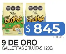 Masivos 9 de oro galletitas crujitas oferta