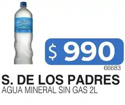 Masivos S. de los padres agua mineral sin gas oferta