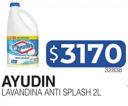 Masivos Ayudin lavandina anti splash oferta