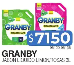 Masivos Granby jabon liquido limon/rosas oferta