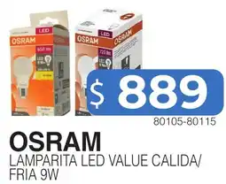 Masivos Osram lamparita led value calida/ fria oferta