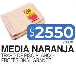 Masivos Media naranja trapo de piso blanco profesional grande oferta