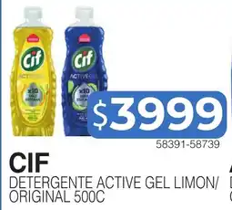 Masivos Cif detergente active gel limon/ detergente original oferta