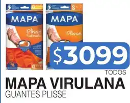 Masivos Mapa virulana guantes plisse oferta