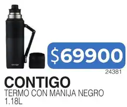 Masivos Contigo termo con manija negro oferta