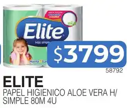 Masivos Elite papel higienico aloe vera h/ simple oferta