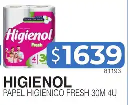 Masivos Higienol papel higienico fresh oferta