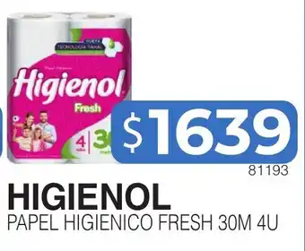 Masivos Higienol papel higienico fresh oferta
