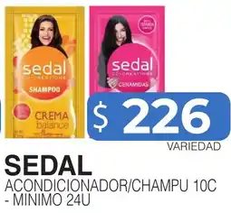 Masivos Sedal acondicionador/champu oferta